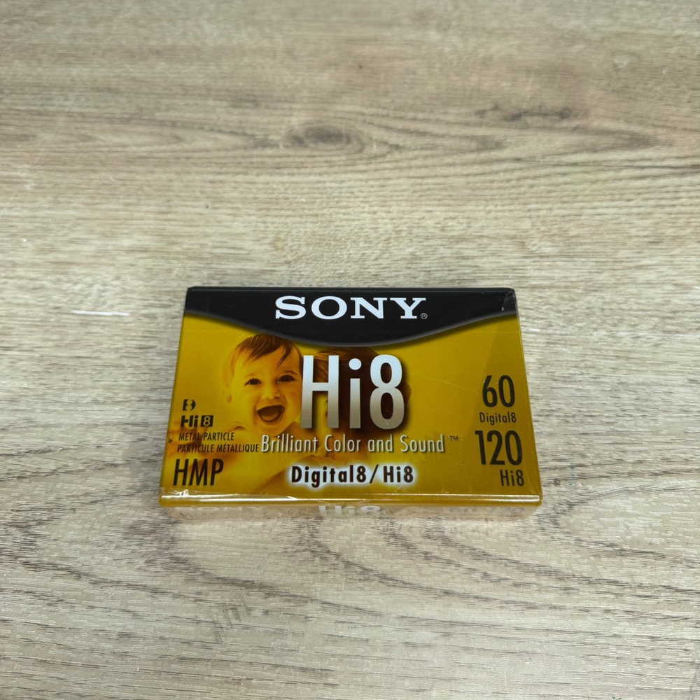 Sony Hi8 Digital8 Metal Particle Video Cassette 120min/60min Tape 1-Pack‎